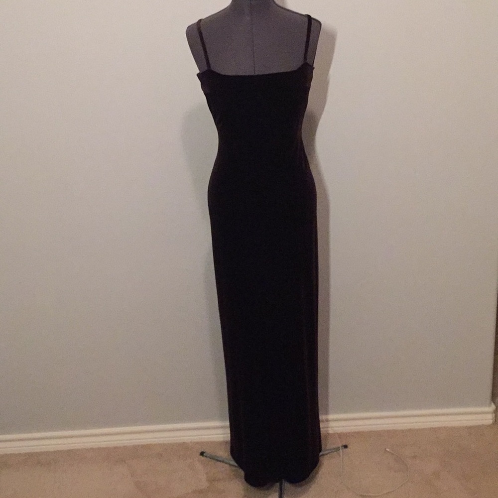 BEBE brown velvet maxi S